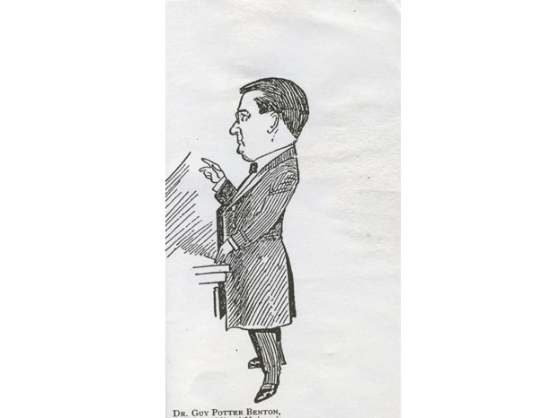 Caricature of Dr. Benton